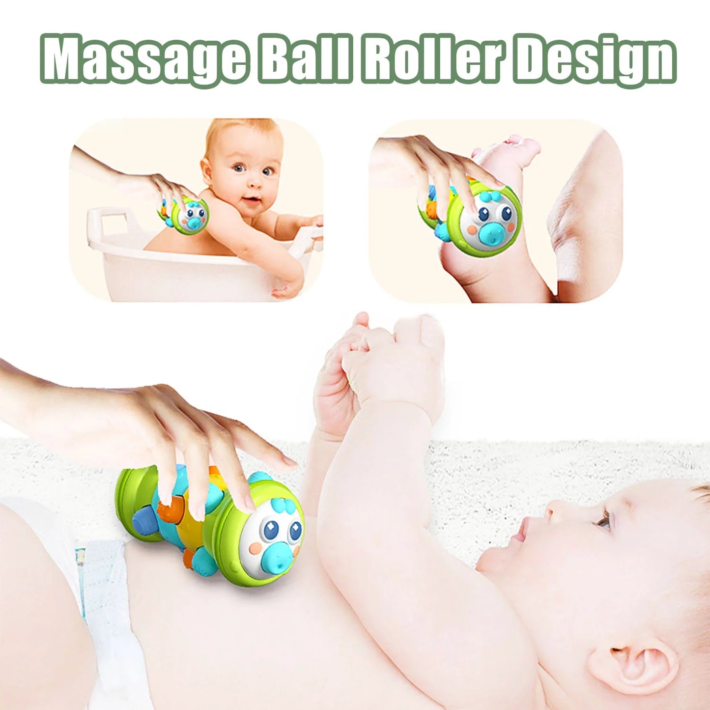 Roller Caterpillar Baby Educational Crawling Tummy Time Toy Infants Toddlers