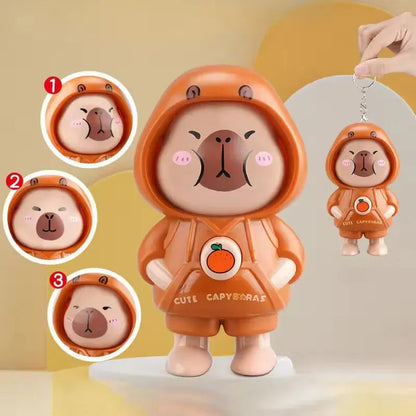 Face Changing Keychain – Capy Mood Flip Cartoon Toy |