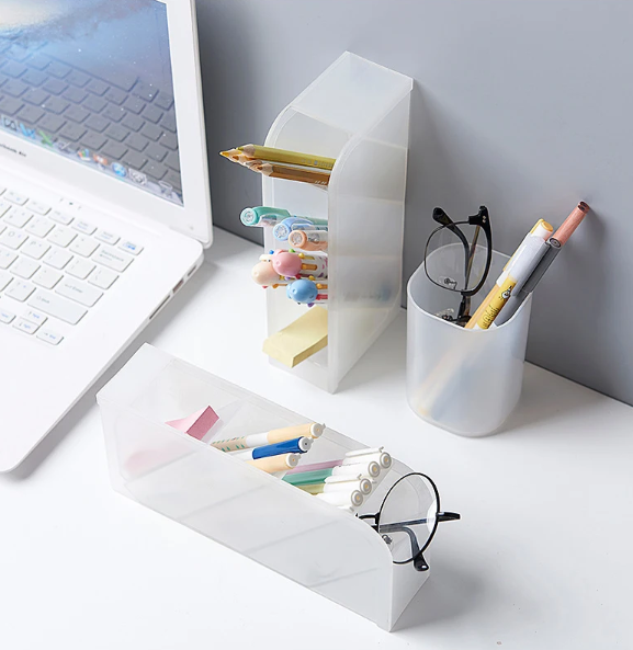 Pen Pencil Holder for Desk Organizer Multi-Function Creative Kitchen Makeup Storage Box School Office Accessories Stationery 1 Pcs