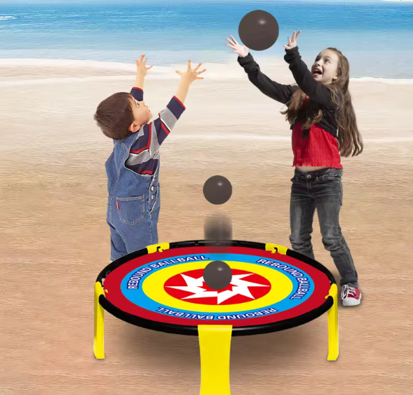 Custom round rebound ball bed kids play beach sport games with balls