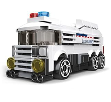 Pull Back Brick Block Technology Engineering Transport Kids Toy Gift