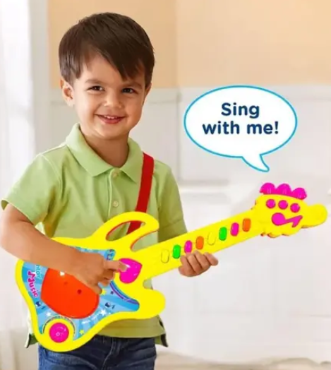 Musical  Mini Guitar Instrument with Sound & Light Toy
