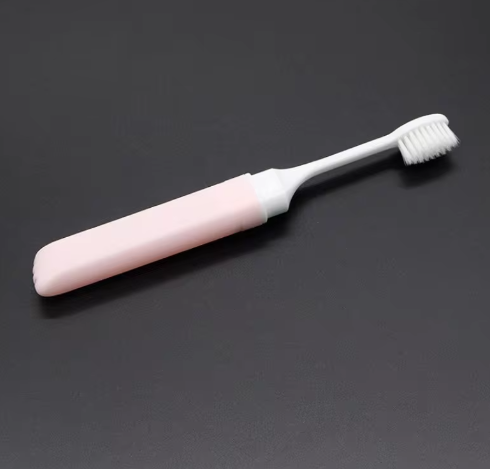 Mini Portable Folding Soft Bristle Short Handle Toothbrush