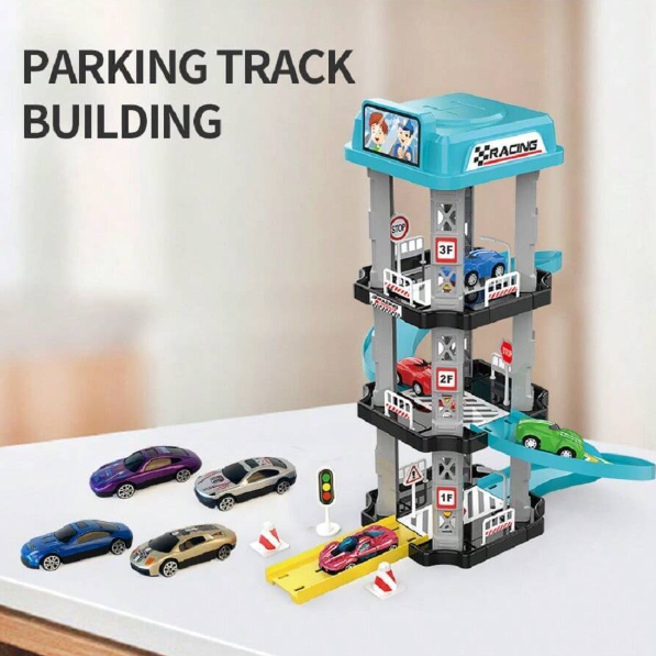 Engineering Parking Garage Play Set