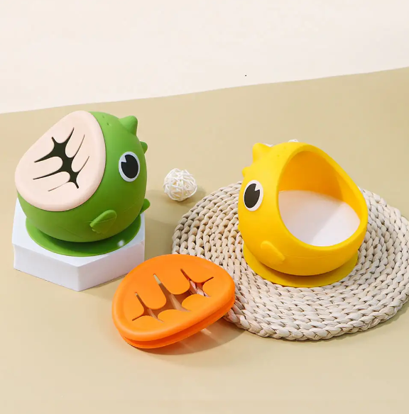 Dino Silicone Bowl Snack Cups for Toddlers Container