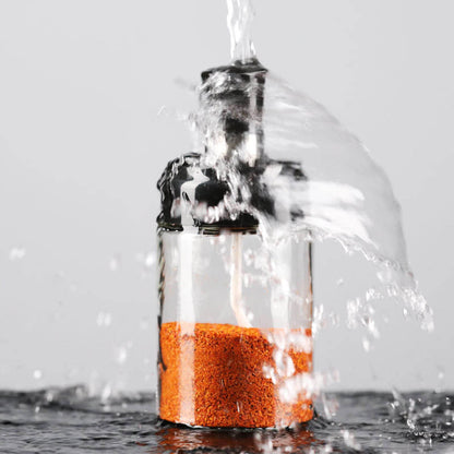 Seasoning Spice Jar Rack with Spoon – Kitchen Storage Tool