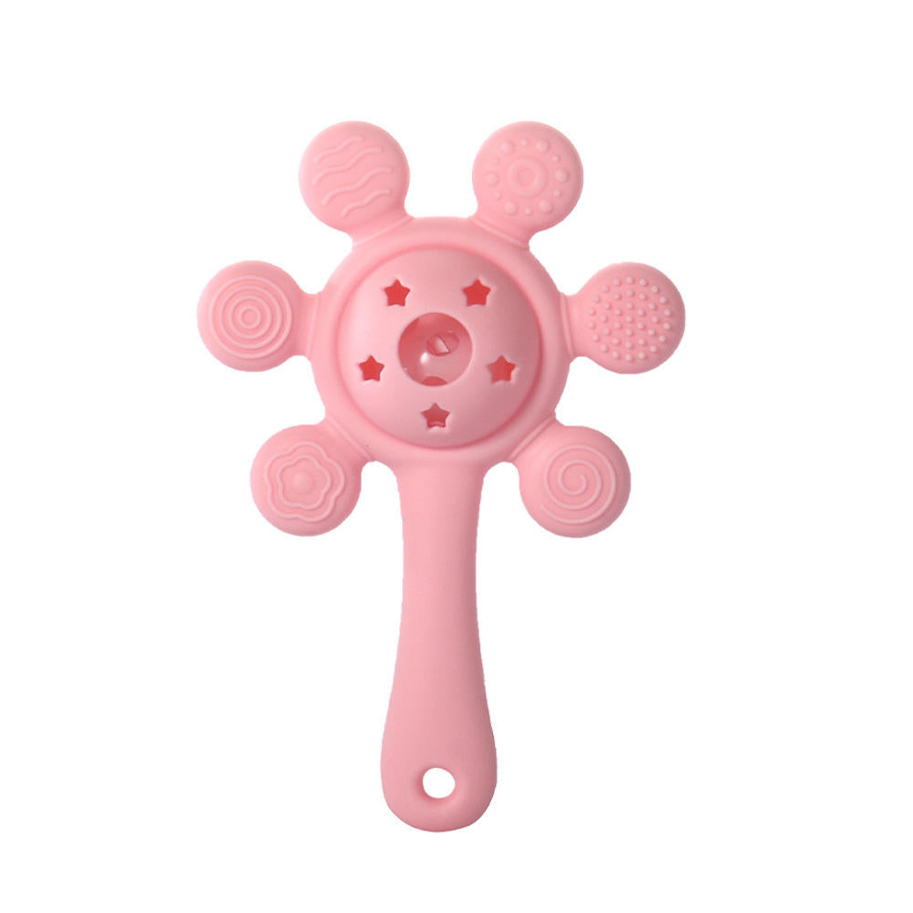 Sun Silicone Teether Rattle Toy – Soft & Safe for Babies