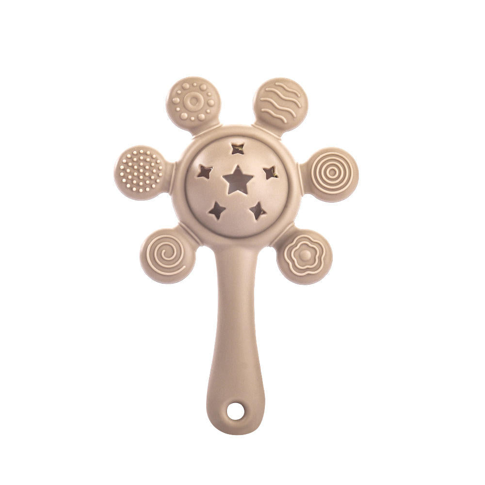 Sun Silicone Teether Rattle Toy – Soft & Safe for Babies