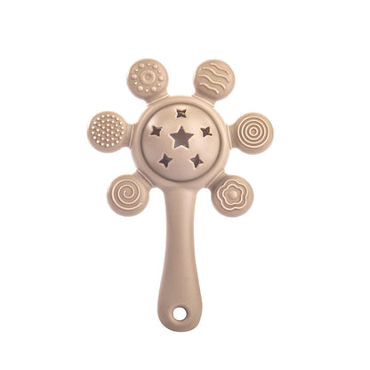 Sun Silicone Teether Rattle Toy – Soft & Safe for Babies