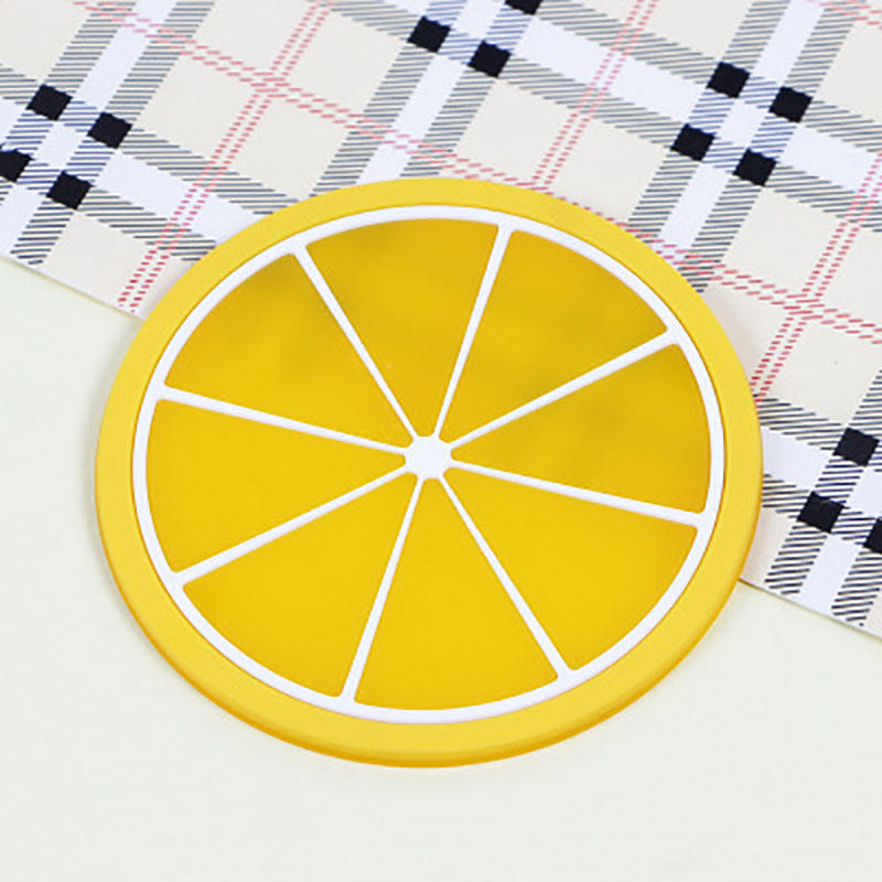 Silicone Coaster Set - Fruit Design Heat-Resistant – 5-Piece