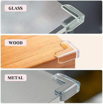 Silicone Corner Guards – Transparent Baby Safety Protectors (Set of 4 pc)