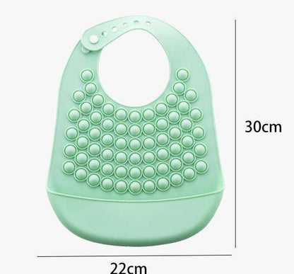 Silicone Poppit Bib with Crumb Catcher | Mealtime Fun