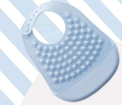 Silicone Poppit Bib with Crumb Catcher | Mealtime Fun