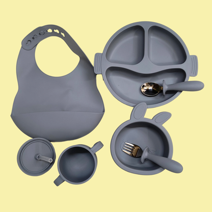 Silicone Tableware Suction Baby Feeding Set – Easy Grip