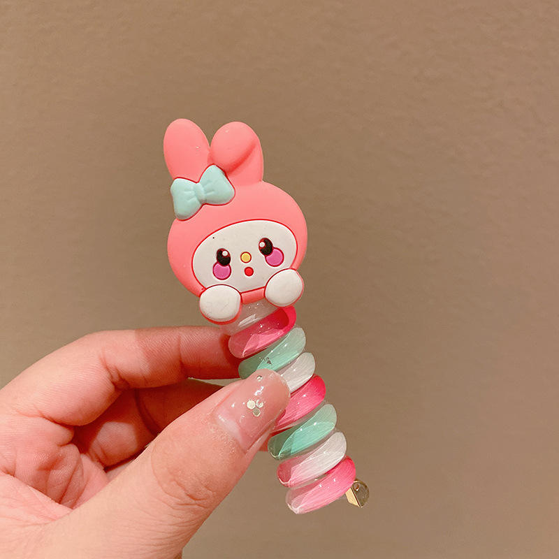 Spiral Hair Ties – 2 Elastic Coil Ponytail Holders Set