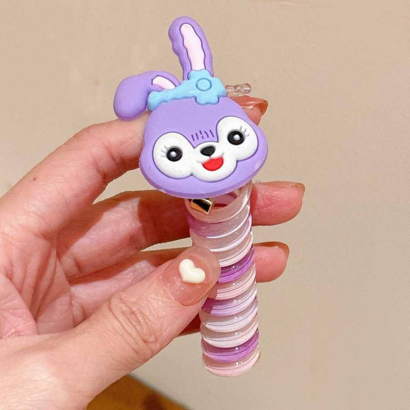 Spiral Hair Ties – 2 Elastic Coil Ponytail Holders Set