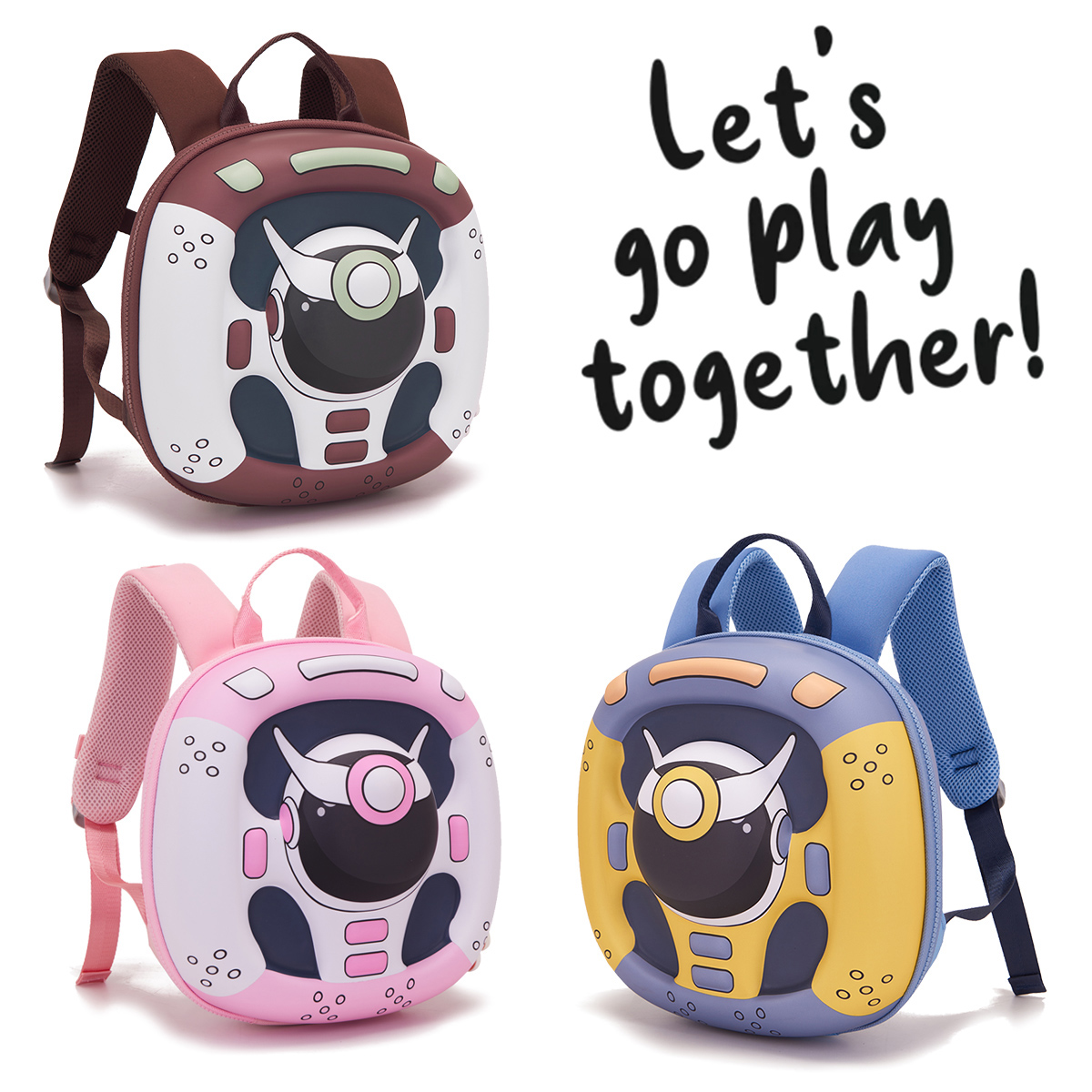 Blue Backpack Steering Wheel | Fun Kids School Bag for Boys & Girls