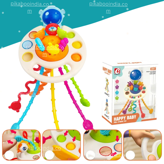 Space Pull Teething Toy – Sensory Travel Fun Baby