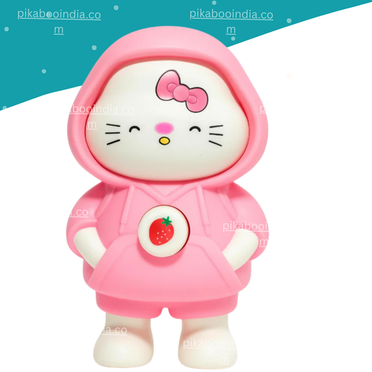 Hello Kitty Face Flip Keychain – Pink Cartoon Character Changing Toy Gift