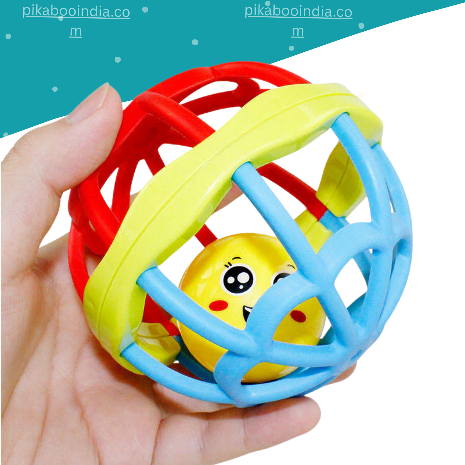 Baby Rattle Ball – Soft & Sensory Toy for 3M+