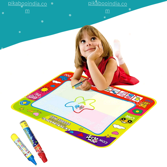 Water Doodle Mat with Pen Holder – Reusable Fun