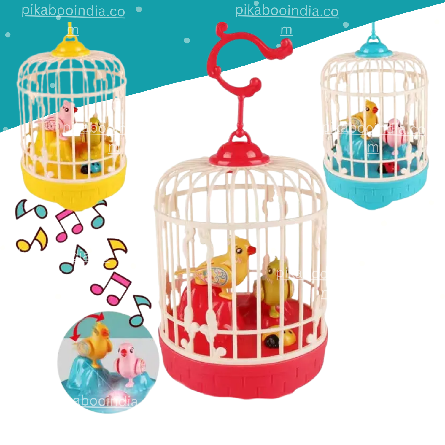 Talking Bird Voice Controlled Singing Interactive Play for Kids Dual Birds