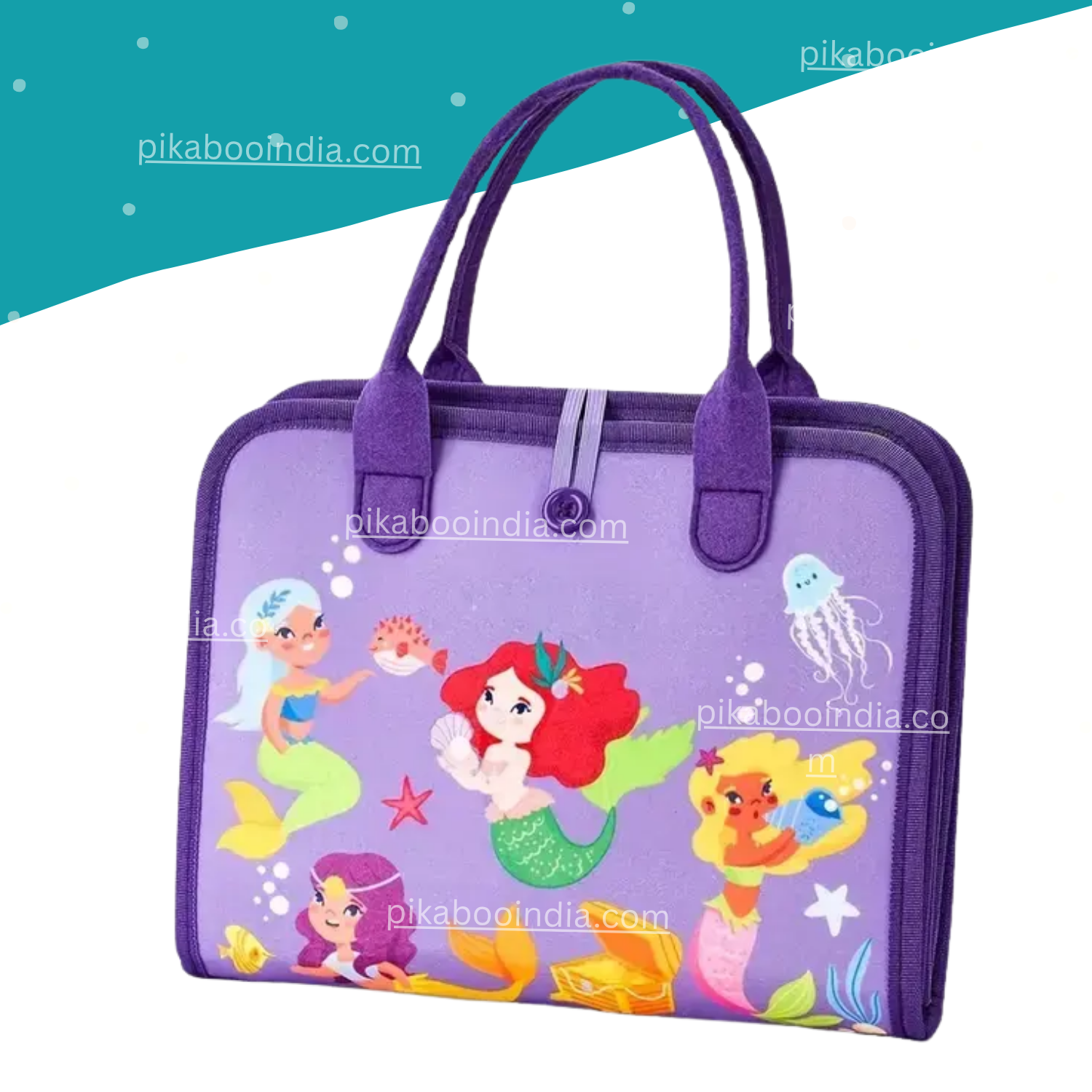 Mermaid Quiet Book Bag – Montessori Sensory Play Kit