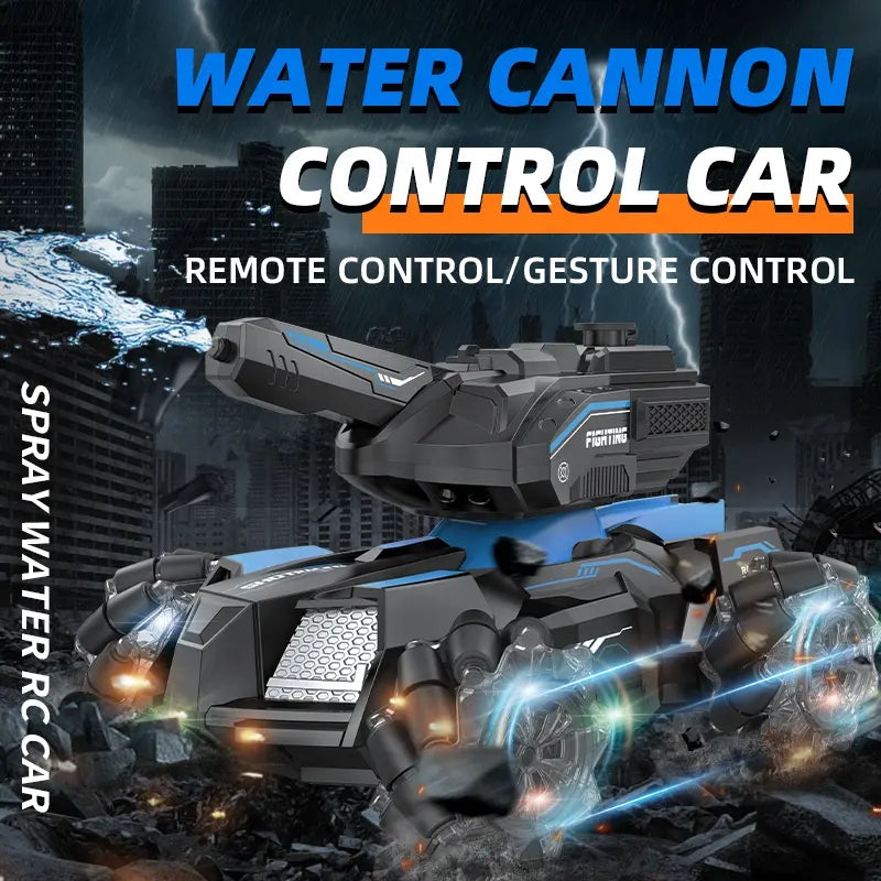 Battle Tank Water Jet Spray – 360° Rotating Fun for Kids' Outdoor Play