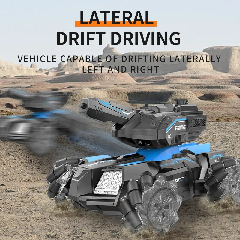 Battle Tank Water Jet Spray – 360° Rotating Fun for Kids' Outdoor Play