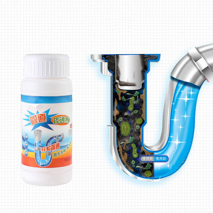 Toilet & Drain Cleaner Powder – Fast-Acting Clog Remover for Pipes & Septic Use