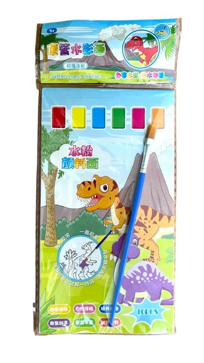 Travel Friendly Colouring Book with Color Palette