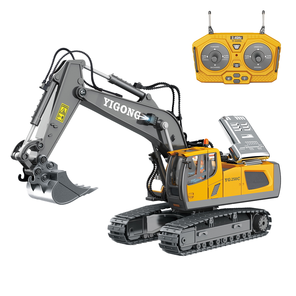 Construction Excavator RC Truck Kids Play Vehicle Toy