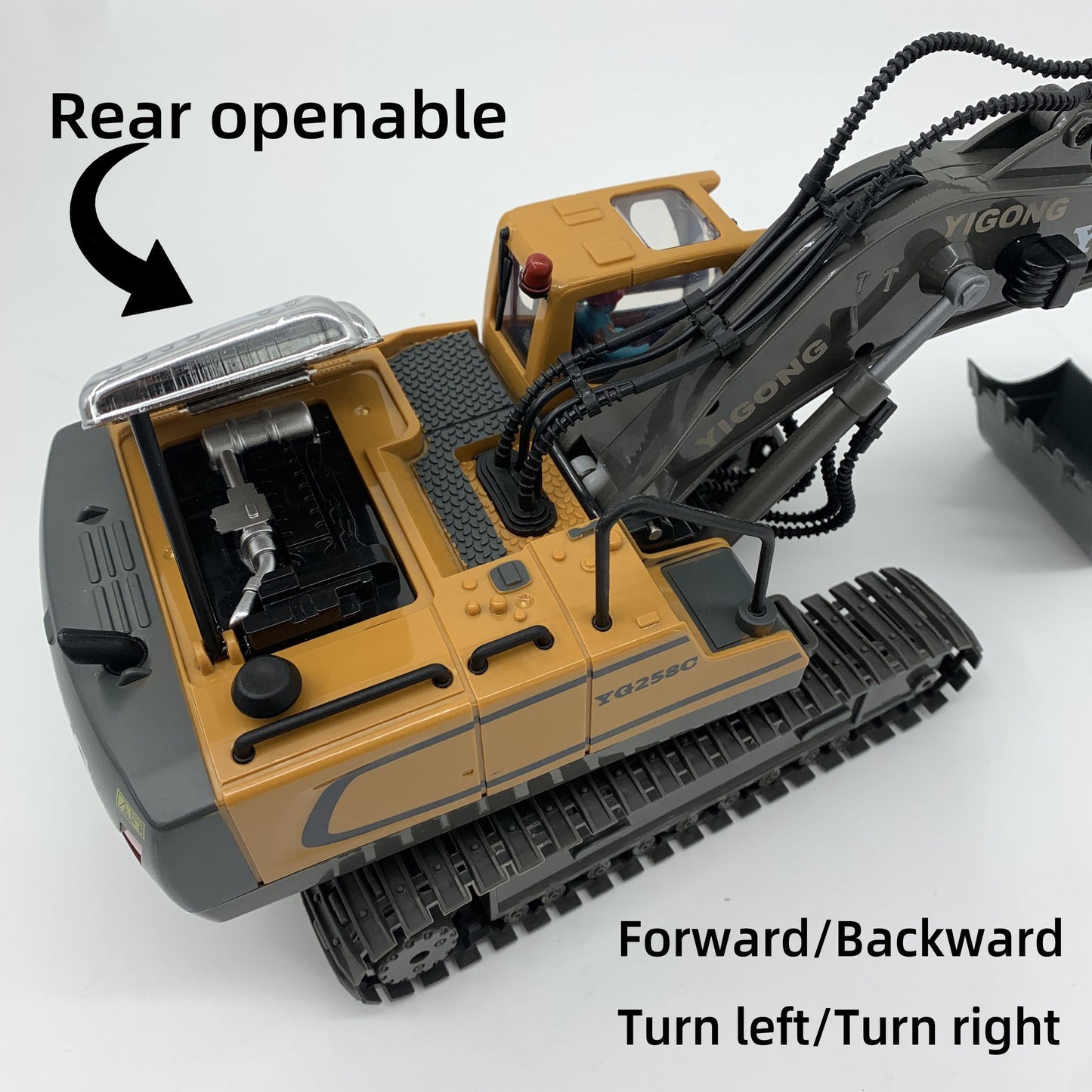 Construction Excavator RC Truck Kids Play Vehicle Toy