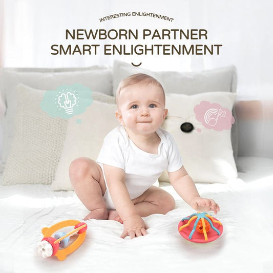 UFO & Rocket Rattle Bells Set – Fun for Infants