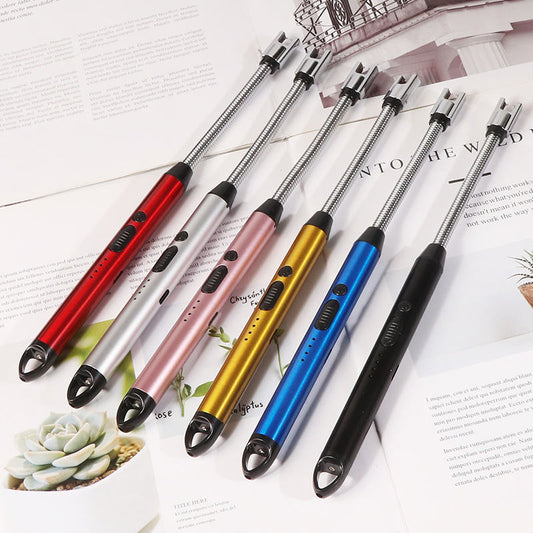 USB Rechargeable Arc Lighter – Windproof, Flameless & Sleek for Kitchen & Camping