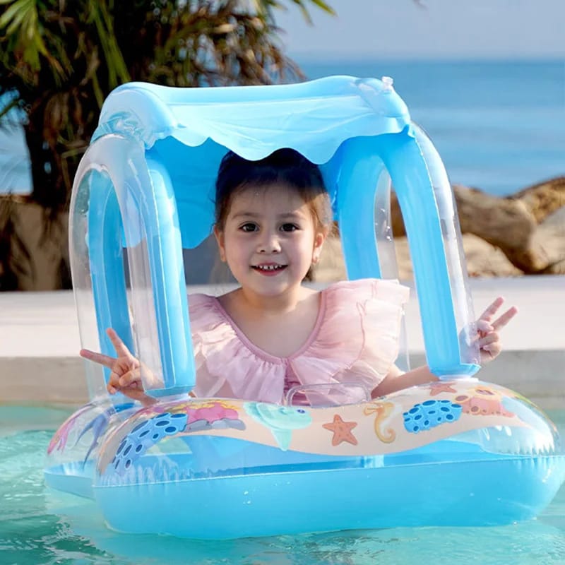 Sunshade Rings Swimming Float Infants Inflatable Seat Cushion