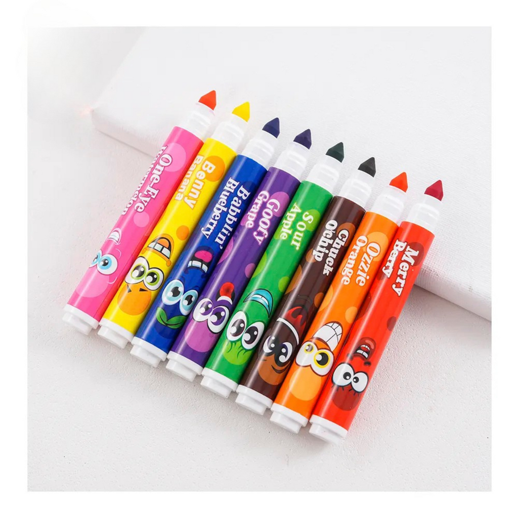 Scented Colour Markers – Pack of 12 Fragrance Sketch Pens for Kids’ Creative Fun