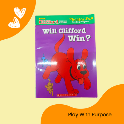 Clifford Phonics Reading Book for Kids Learning - Set of 3 books