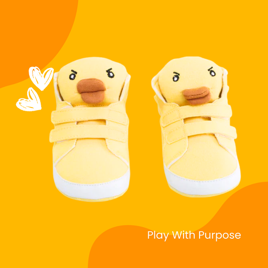 Duck Velcro Baby Booties – Soft Cozy & Easy-Fit Shoes