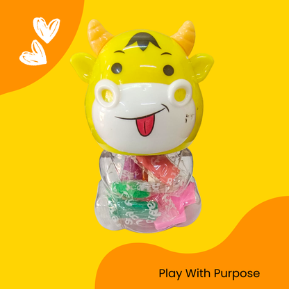Cow Candy Clay Jar – Fun Multi-Flavor Treats for Kids in Cute Shapes