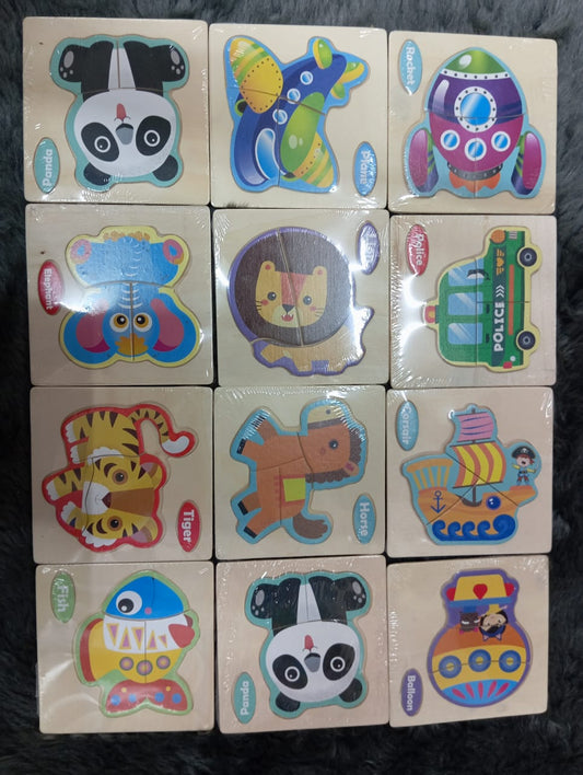 Wooden Animal Brain Puzzle Games for Kids – Fun Skill & Development Toys