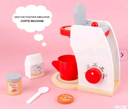 Wooden Coffee Maker Toy Set – Fun Pretend Play & Skill Building for Kids ☕🎨