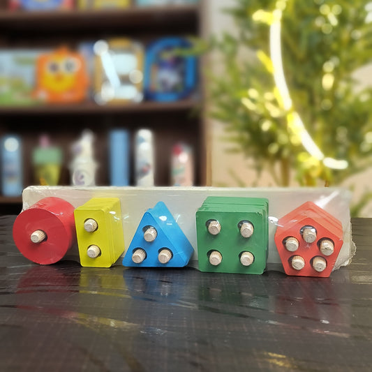 5 Color Shape Sorter - Montessori Motor Skills & Geometric Learning