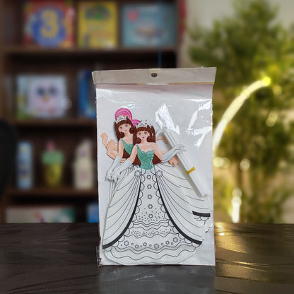 3D Princess DIY Kit | Magical Crafting Adventure for Kids (Colour, Inflate and Have Fun)