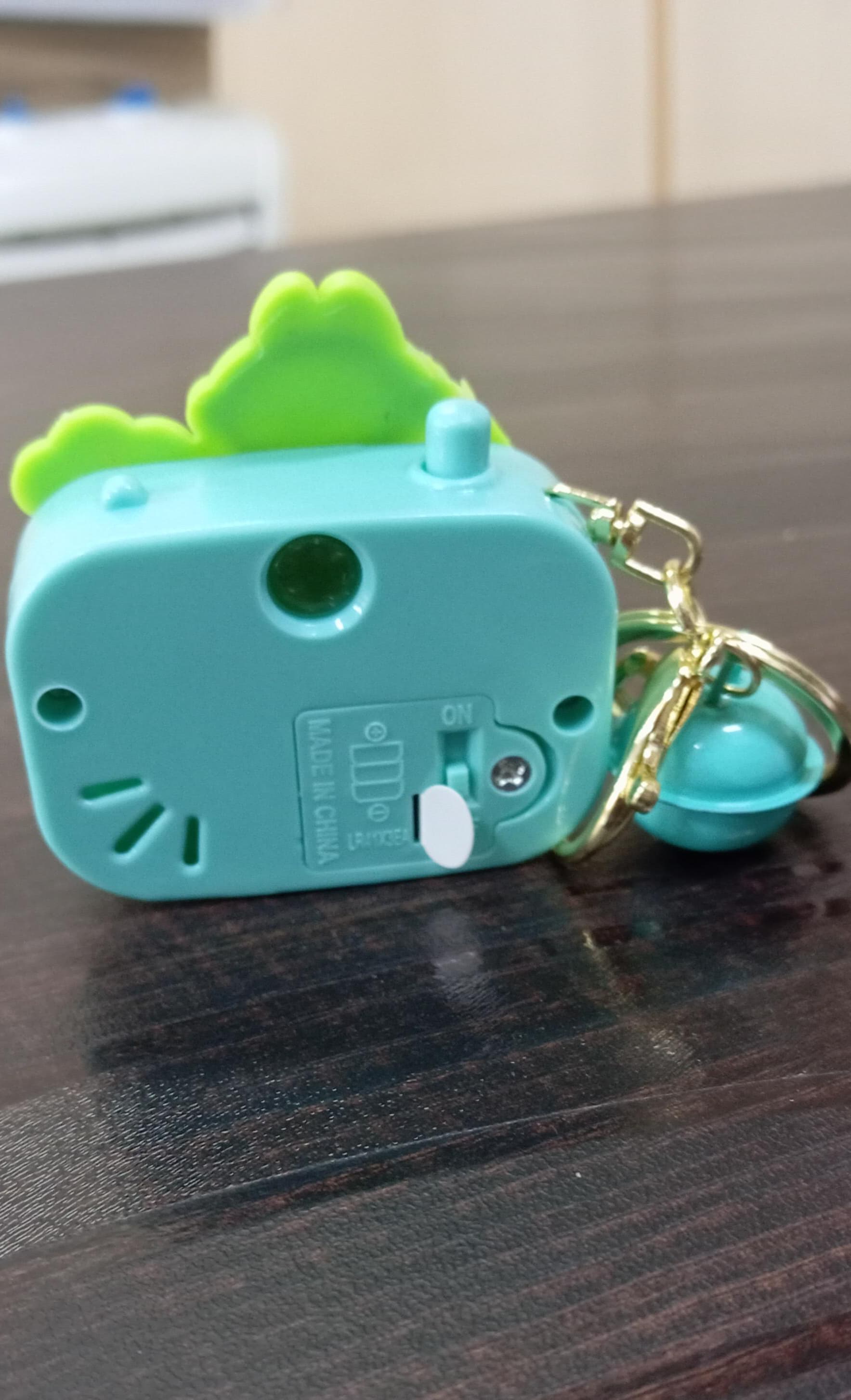 Bunny Astronaut Light-Up Projection Keychain | Moon Toy With Bell Ages 3+