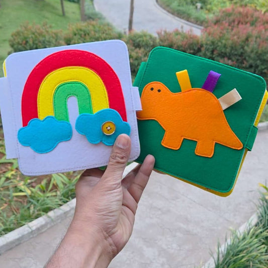 Baby Busy Book for Toddlers Aged 6-24 Months - Fun Activity Fabric Quiet Book