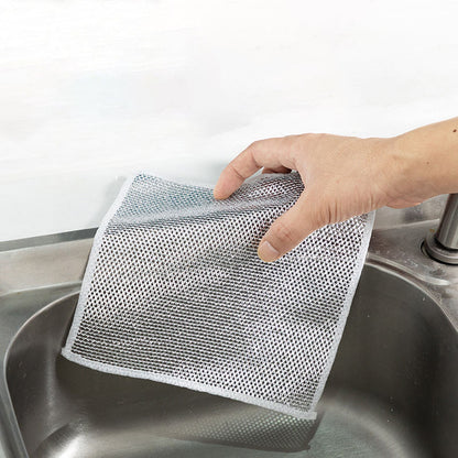 Wire Dishwashing Rags – Stainless Steel Scrubber Set of 2