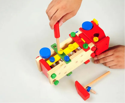 🚗 Wooden Assemble & Disassembly Engineering Truck🚜 | STEM Screw Truck Toy for Kids 2-6 Years | Montessori DIY Construction Toy 🛠️ | Safe & Durable Educational Playset