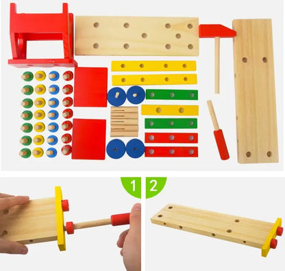 🚗 Wooden Assemble & Disassembly Engineering Truck🚜 | STEM Screw Truck Toy for Kids 2-6 Years | Montessori DIY Construction Toy 🛠️ | Safe & Durable Educational Playset