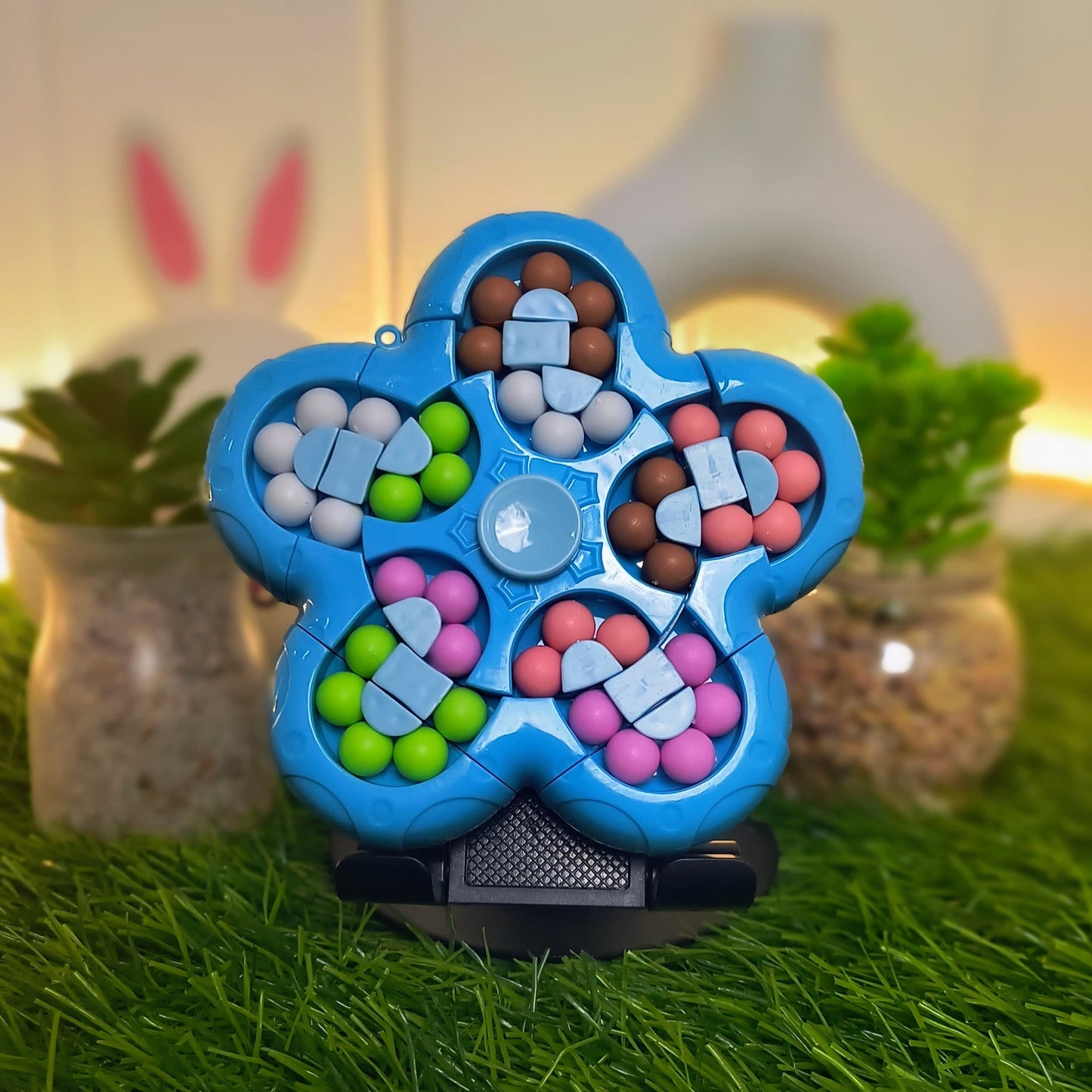 Fingertip Gyro Rubik's Cube IQ Ball: Multi-Color Fidget Toy for Kids – Boost Focus, Dexterity, and Fun! (JD 133-8A)